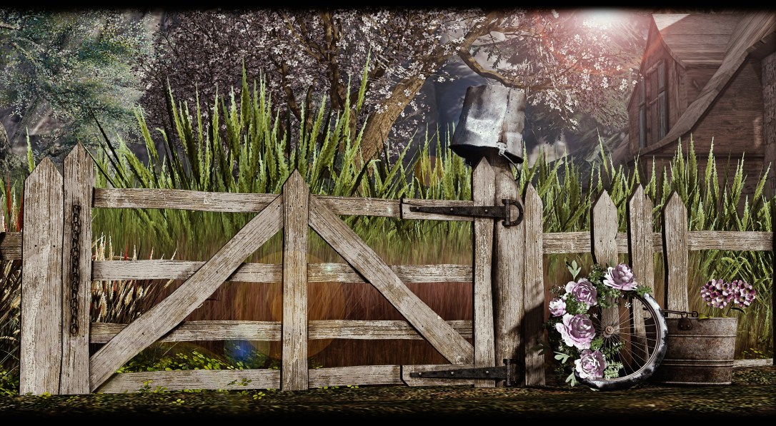 DaD - Vintage Pink Peony Wheel Wreath