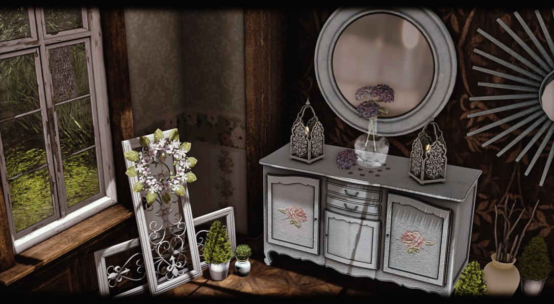 Dreamland Designs - DD Scuffed White Victorian Buffet